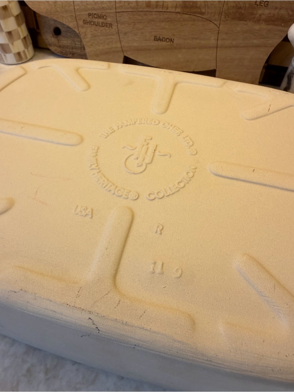 Pampered Chef Large rectangular stoneware baker - Picture 5 of 7